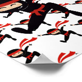 Cute Ninja Ninjas Poster (Hoek)