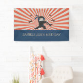 Cute Ninja Warrior Kids Birthday Party Spandoek (Insitu)