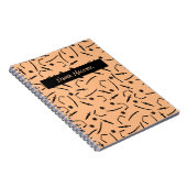 Cute Ninja Warrior - Kinder douanenaam Notitieboek (Rechterzijde)