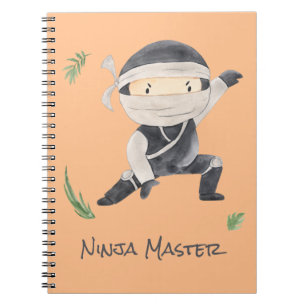 Cute Ninja Warrior - Kinder douanenaam Notitieboek