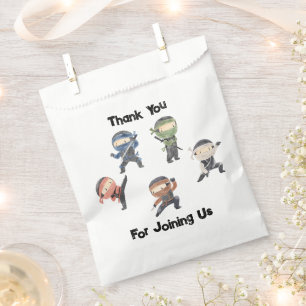 Cute Ninja Warrior kinderen Birthday Party Favor F Bedankzakje
