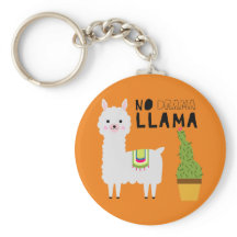 Cute No drama llama succulents cactus oranje