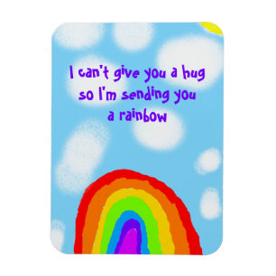 Cute no Hugs stuurt je een regenboog Magneet