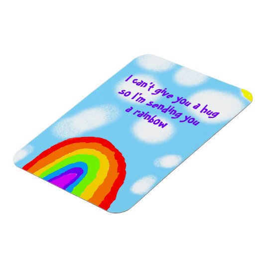 Cute no Hugs stuurt je een regenboog Magneet (Linkerzijde)