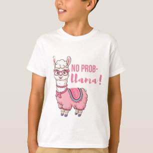 Cute 'No Prob Llama ! ' T-shirt pour enfants