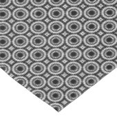 Cute noir blanc cercles zigzag motif nappe (Angle)
