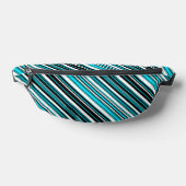 Cute noir blanc rayures aqua Coque-Mate iPhone cas (Poser)