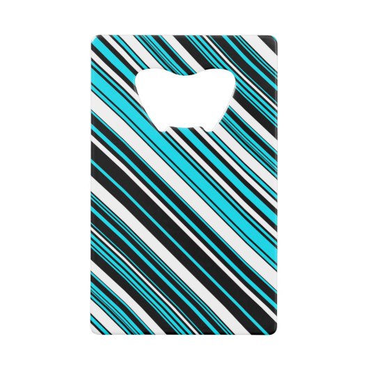 Cute noir blanc rayures aqua Coque-Mate iPhone cas (Devant)