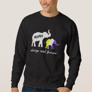 Cute Nonbinary Genderqueer Mama Elephant Trui