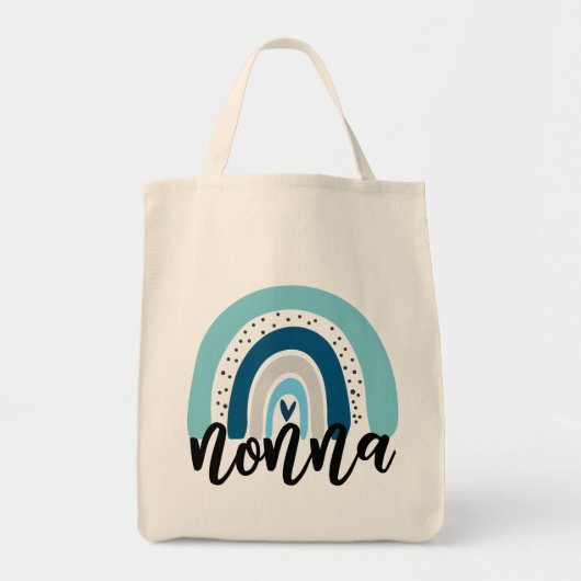 Cute Nonna Rainbow Tote Bag (Voorkant)