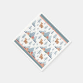 Cute Nordic Holiday Beer Pattern Servet (Hoek)