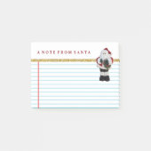 Cute Note of Santa Claus  Retro (Voorkant)