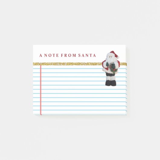 Cute Note of Santa Claus  Retro (Voorkant)