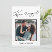 Cute Nous sommes engagés Faire-part Fiançailles Ph (Debout devant)