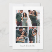 Cute Nous sommes engagés Faire-part Fiançailles Ph (Dos)