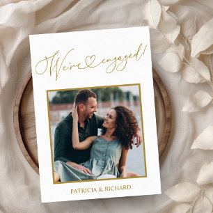 Cute Nous sommes engagés Faire-part Fiançailles Ph