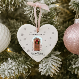 Cute Nouveau Accueil Premier Noël Élégante Neige