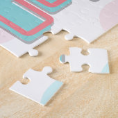 Cute Number 1 Dog Puzzle | Gepersonaliseerd Legpuzzel (Zijkant)