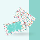 Cute Numbers Pattern - Substitutionale leraar/Tuto Visitekaartje