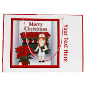 Cute Nurse 5 Grand sac cadeau de Noël (Dos)