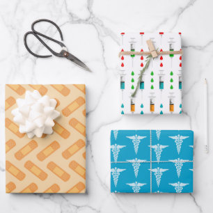 Cute Nurse betegeld patroonpartij Inpakpapier Vel