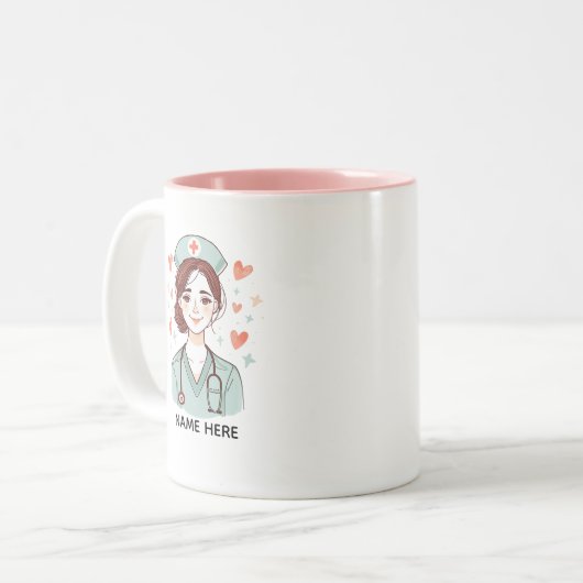 Cute Nurse Coffee Mug Gift (Devant gauche)