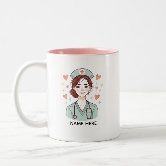 Cute Nurse Coffee Mug Gift (Gauche)