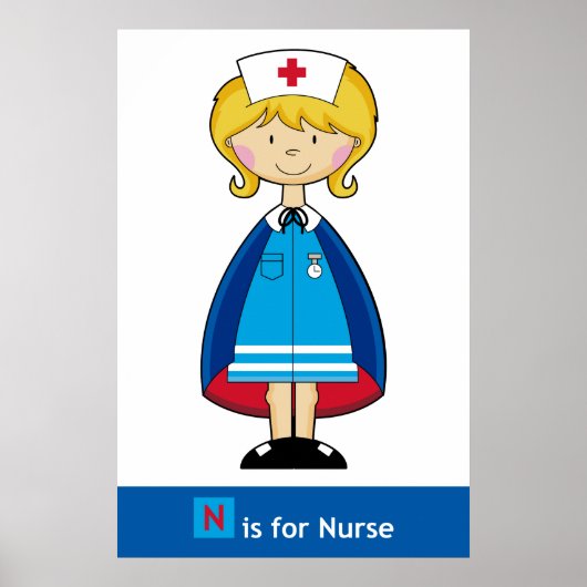 Cute Nurse Poster (Voorkant)