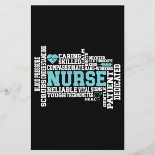Cute Nurse RN LVN Nursing School Medical Briefpapier