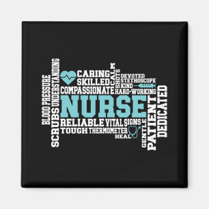 Cute Nurse RN LVN Nursing School Medical Magneet