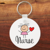 Cute Nurse Sleutelhanger (Voorkant)