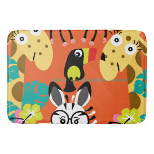 Cute nursery oerwoud decor badmat