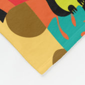 Cute nursery oerwoud decor fleece deken (Hoek)