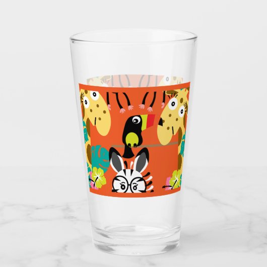 Cute nursery oerwoud decor glas (Voorkant)