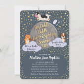 Cute Nursery Rhyme Baby shower Invitation (Devant)