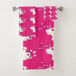 Cute Nursery Unicorn Decor Bad Handdoek
