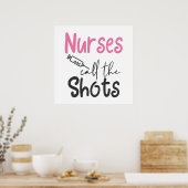 Cute Nurses noemen de schoten woordkunst Poster (Keuken)