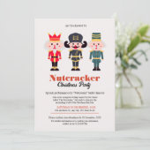 Cute Nutcracker-kerstfeest Kaart (Staand voorkant)