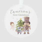 Cute Nutcracker Noël Photo personnalisée (devant)