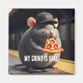 Cute NYC Pizza Rat Subway Legend Magnet (Devant)