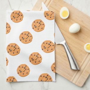 Cute Oatmeel Raisin Cookie Pattern Theedoek