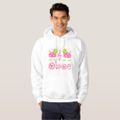 Cute Oboe Pink Ladybugs Hoodie (Voorkant volledig)
