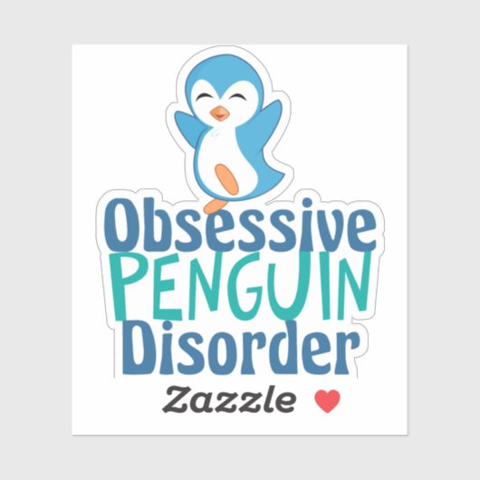 Cute obsessief-pinguïstische stoornis sticker (Vel)