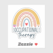 Cute Occupational Therapist Rainbow Sticker (Vel)