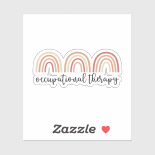 Cute Occupational Therapy OT Rainbow Sticker
