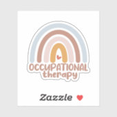 Cute Occupational Therapy OT Rainbow Sticker (Vel)