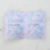Cute Ocean Animals Mermaid Theme Happy Birthday Kaart (Binnen)