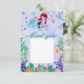 Cute Ocean Animaux Sirène Thème Merci (Debout devant)