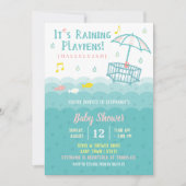 Cute Ocean Hearts Baby shower Whimsical Invitation (Devant)