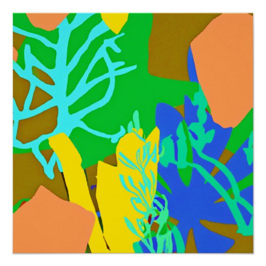 Cute Ocean Pattern. Bestel nu Perfect Poster (Voorkant)